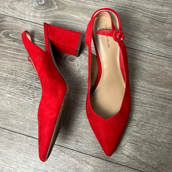 14th & Union Shoes - 14th & Union Red Slingback Heels